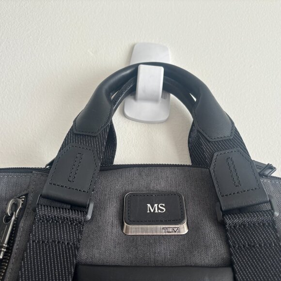 $550 Tumi Alpha Bravo Aviano Slim Black Nylon Leather Briefcase/ Laptop Bag - Picture 4 of 11